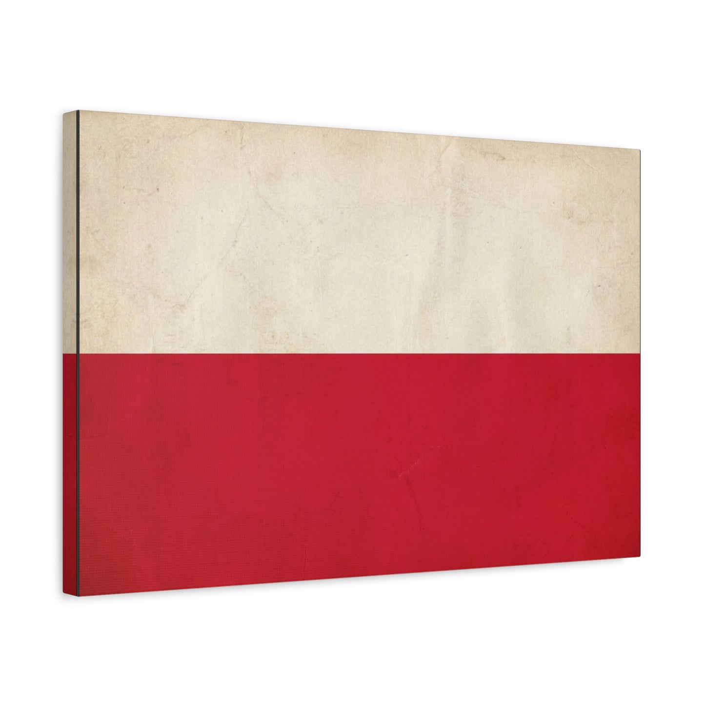 Poland Flag Canvas Wall Art - Vintage Red And White Polish Banner Print - Minimalist Patriotic Decor - Living Room Wall Decor, Bedroom Home Decoration - Bedroom Home Decoration - Cozy Reading Nook Art