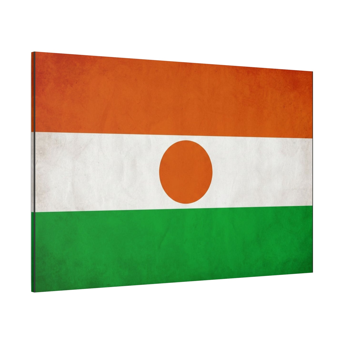 Niger Flag Canvas Wall Art - Orange White Green Tricolor With Central Sun Disc - Minimalist Patriotic Print - Living Room Wall Decor
