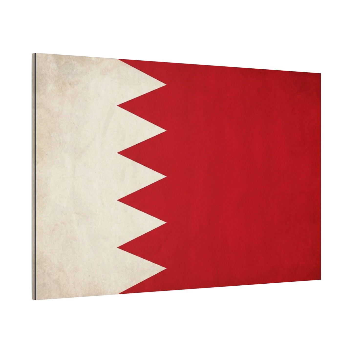Bahrain Flag Canvas Wall Art - Vintage Red And White National Print - Minimalist Patriotic Decor - Cotton Canvas Wall Hanging - Living Room Home Decoration - Modern Farmhouse Style - Ready to Hang