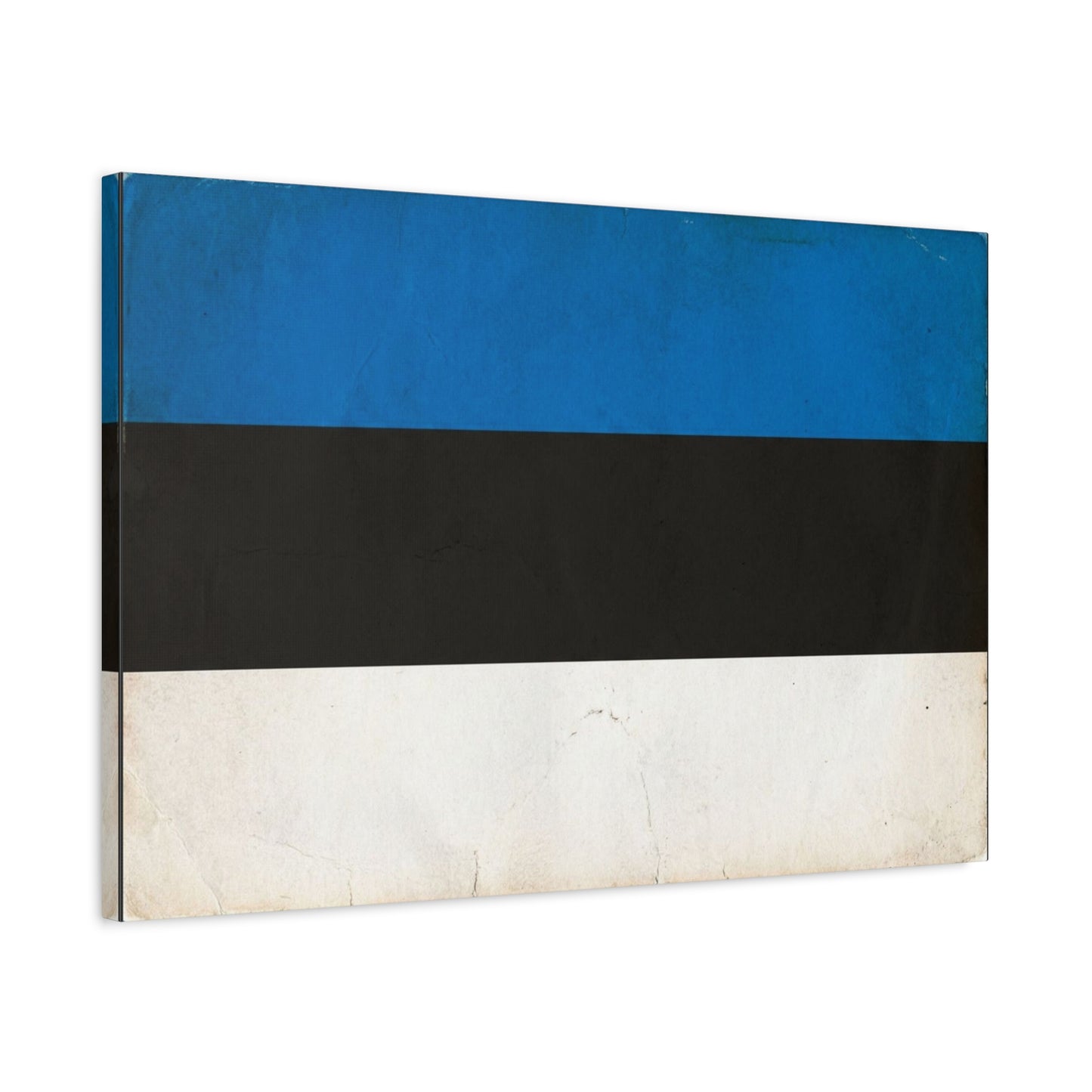 Blue Black White Abstract Canvas Wall Art - Minimalist Color Block Canvas Print - Contemporary Modern Decor - Living Room Home Decoration - Bedroom Home Decoration - Living Room Wall Decor